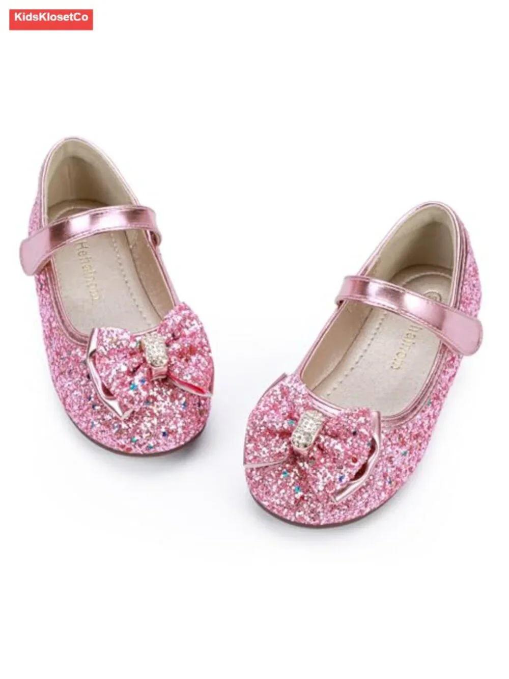 Girls Mary Jane Toddler Ballet Flats with Hook & Loop, Breathable Insole,